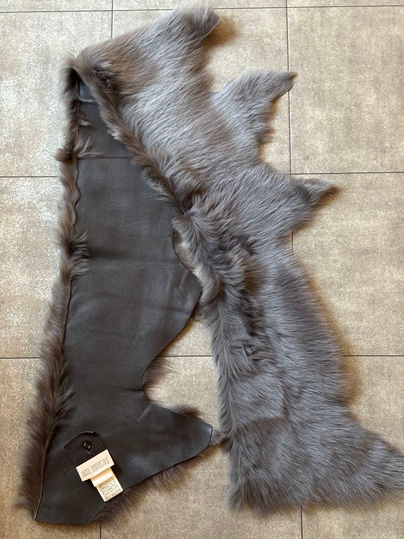 KARL DONOGHUE ムートン　レザー　ファーショール