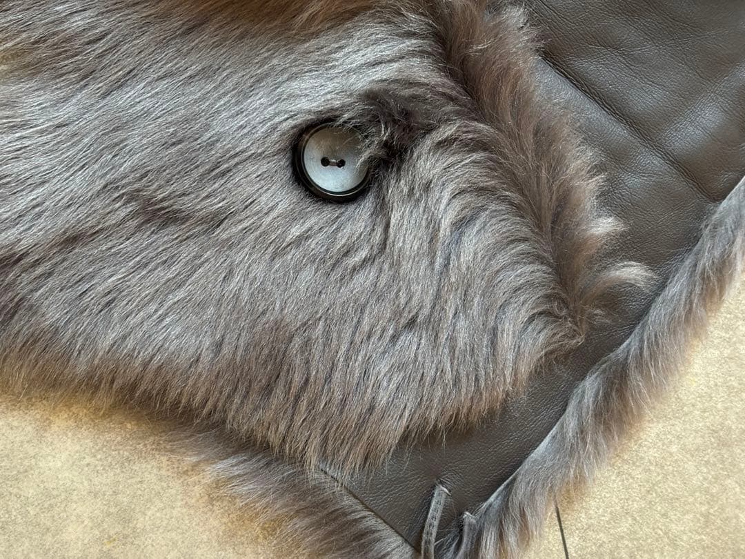 KARL DONOGHUE ムートン　レザー　ファーショール