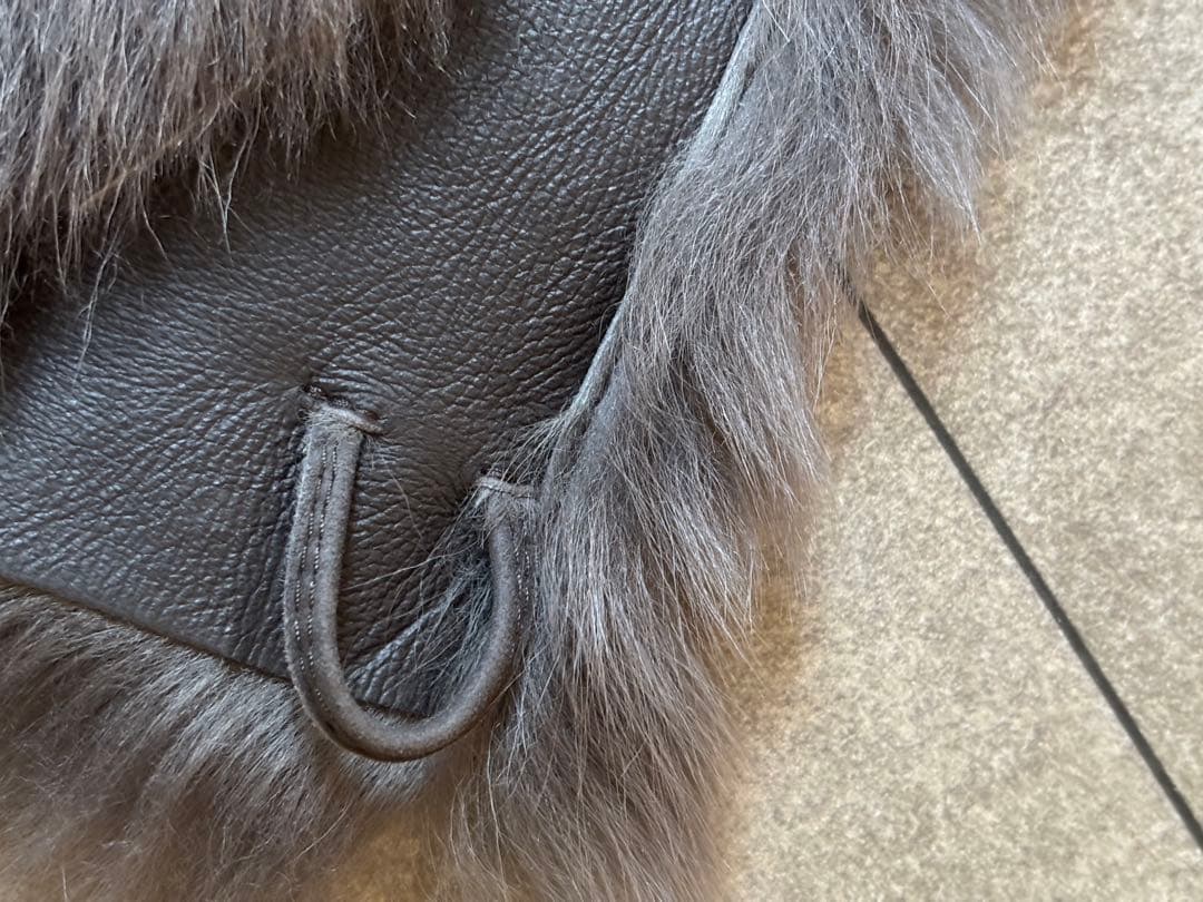 KARL DONOGHUE ムートン　レザー　ファーショール