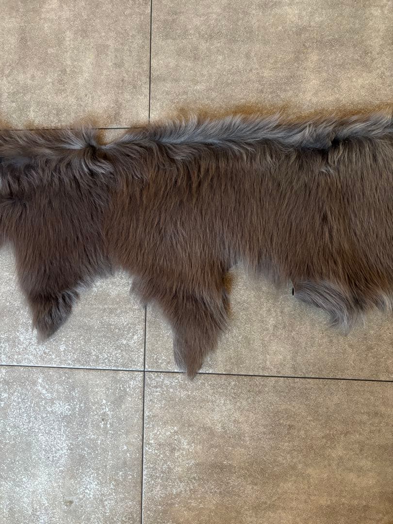 KARL DONOGHUE ムートン　レザー　ファーショール