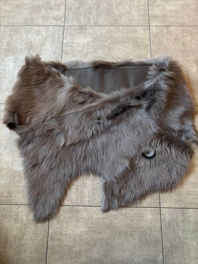 KARL DONOGHUE ムートン　レザー　ファーショール