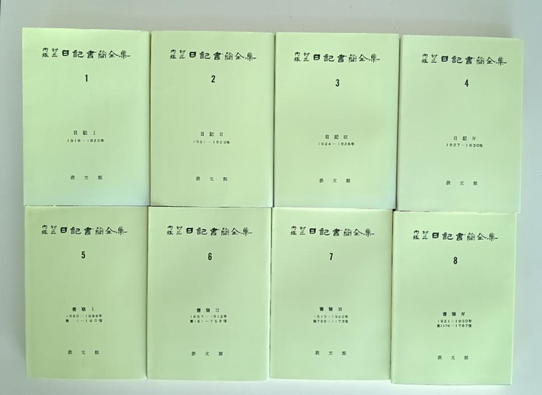 内村鑑三日記書簡全集（オンデマンド版）全８巻揃　教文館　定価30,210円