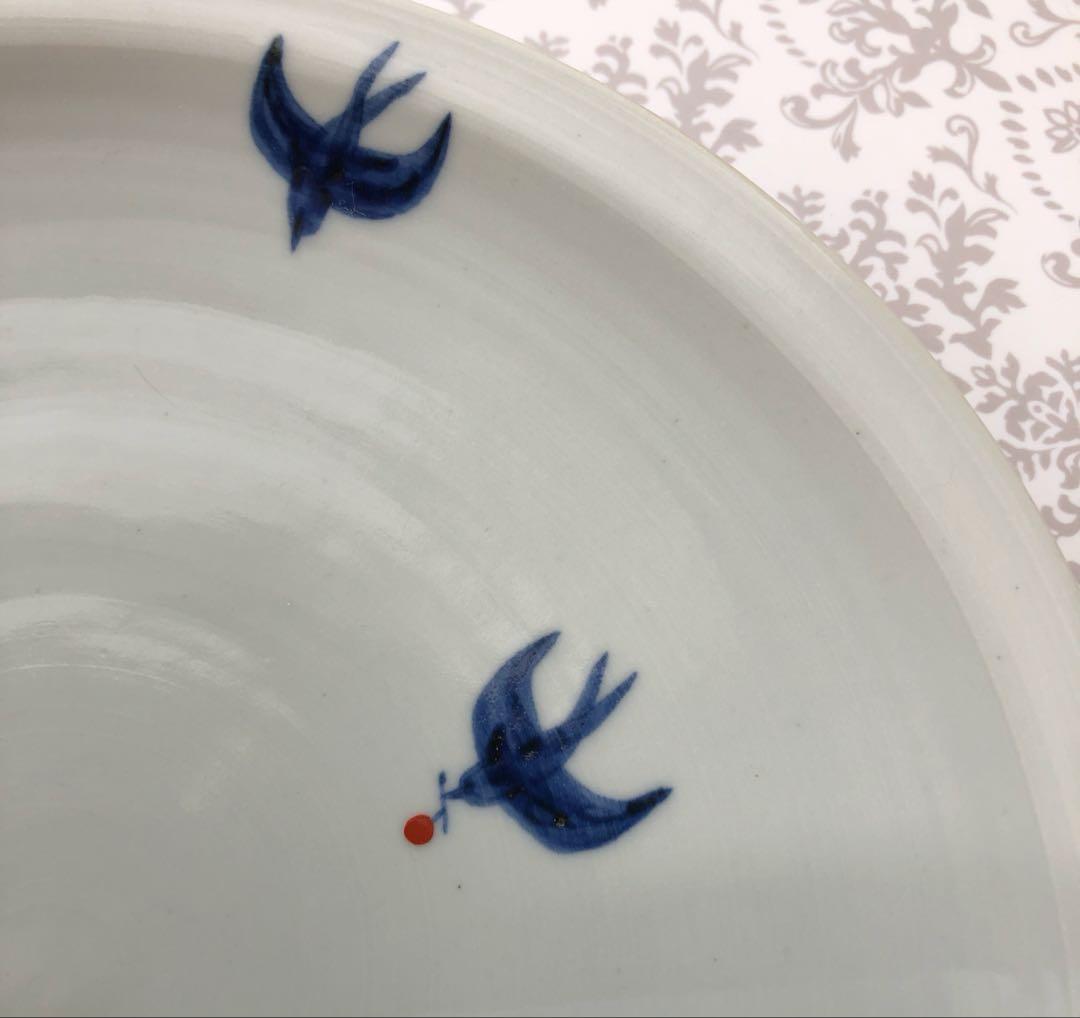 日下華子さん つばめ7寸皿 2枚セット
