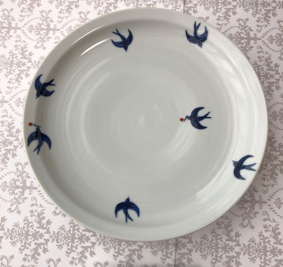 日下華子さん つばめ7寸皿 2枚セット