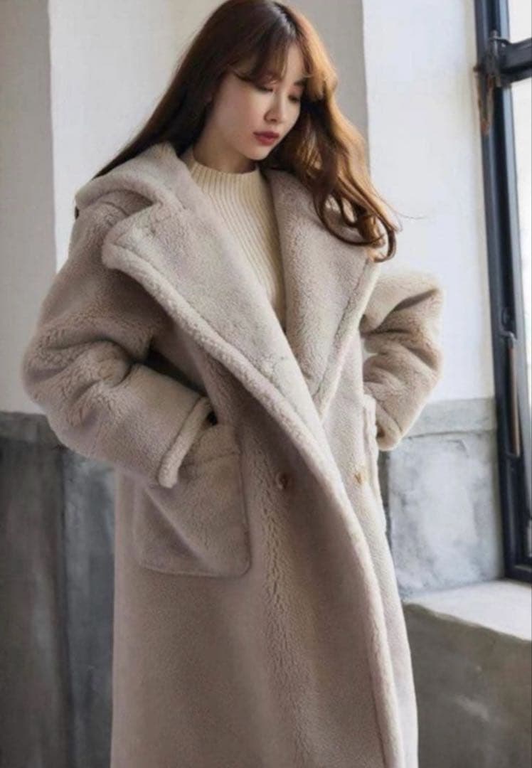 ジャケット・アウター Her lip to/Fleur Shearling Boa Coat