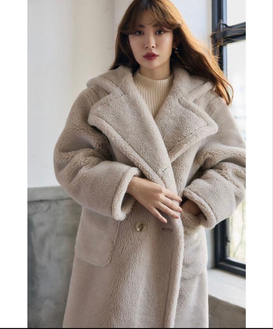 ジャケット・アウター Her lip to/Fleur Shearling Boa Coat