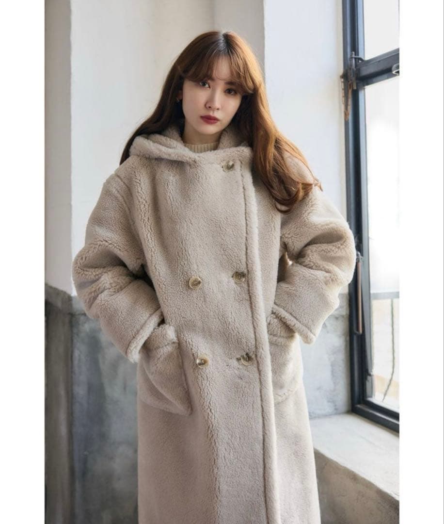 ジャケット・アウター Her lip to/Fleur Shearling Boa Coat