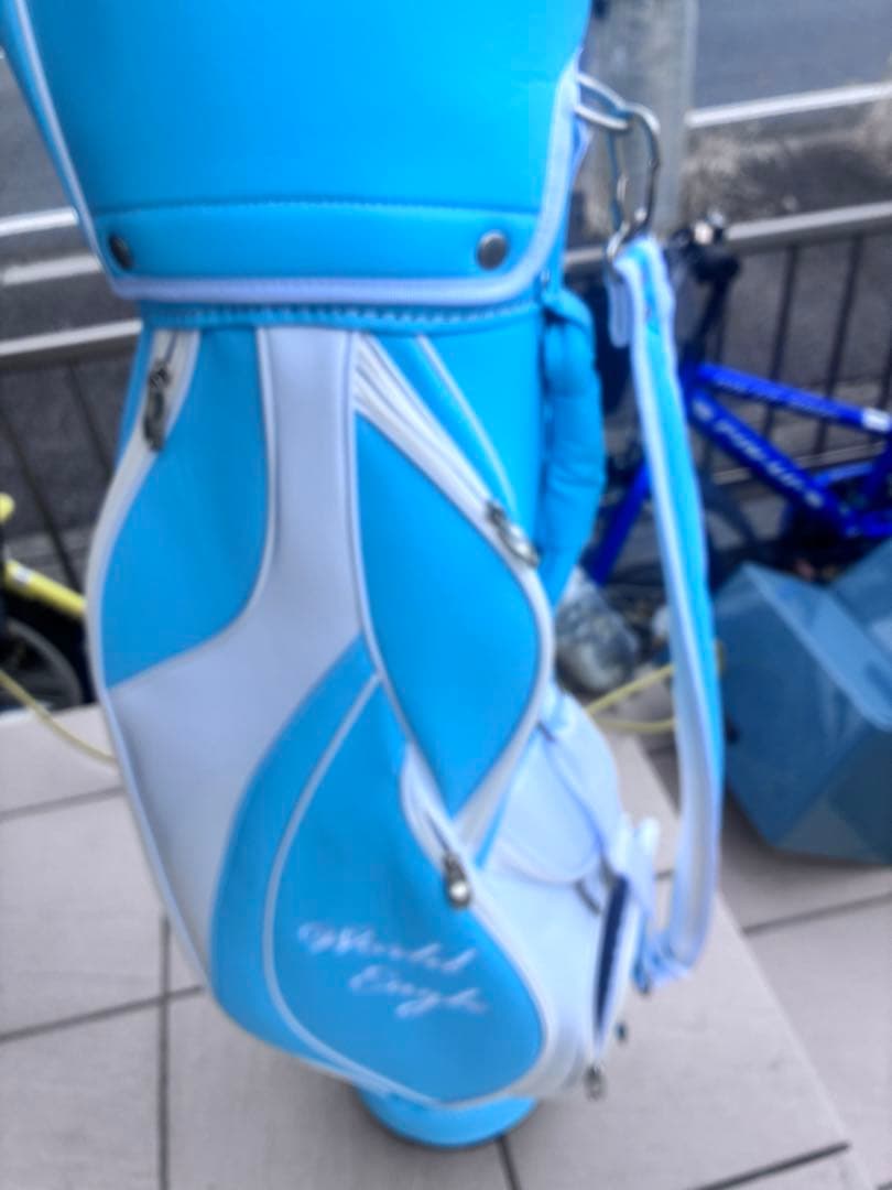 ワールドイーグル ゴルフバッグ 水色