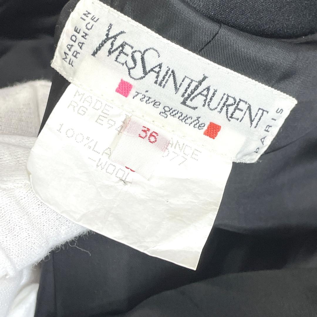 中古美品　イヴサンローランリヴゴーシュ　レディース　ジャケット　36　黒