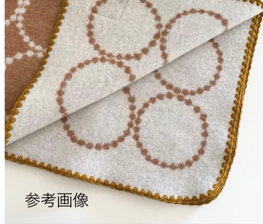 ミナペルホネン　ブランケット　タンバリン　大きい　キャメル