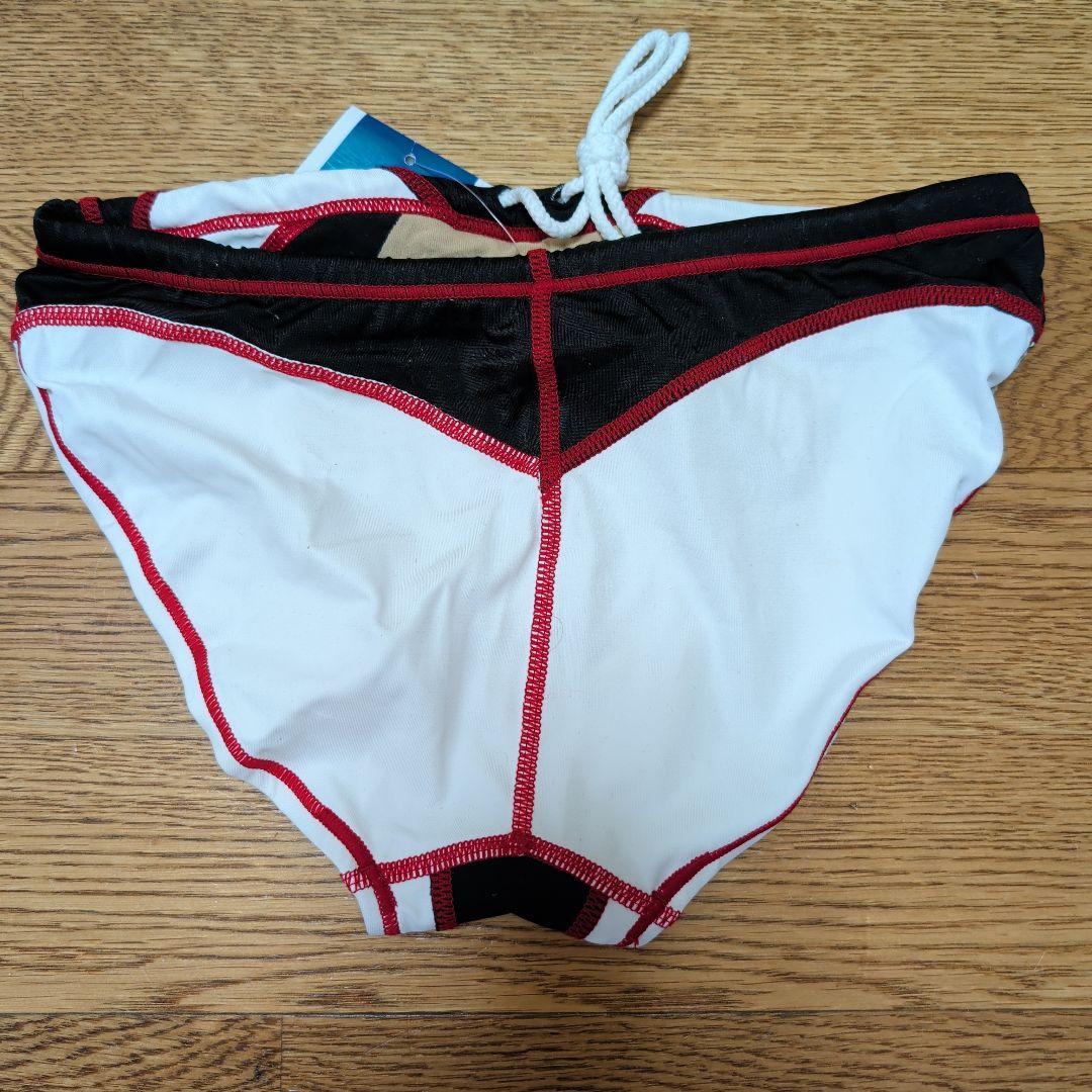 Mizuno 競泳水着 ブラック/ホワイト/レッド