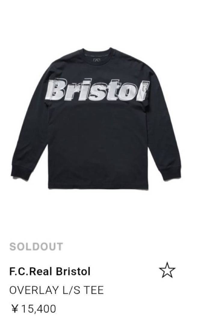 新品未使用F.C.Real Bristol OVERLAY L/S TEE