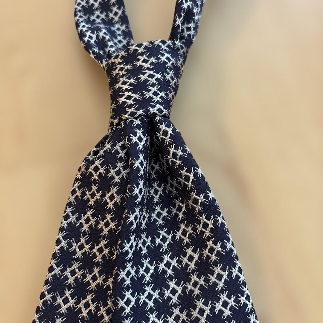 セブンフォールド×ブライスランズ◆ネ クタイ SEVEN FOLD 幾何学模様