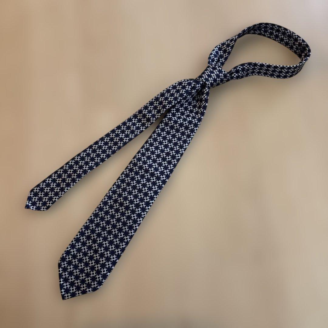 セブンフォールド×ブライスランズ◆ネ クタイ SEVEN FOLD 幾何学模様