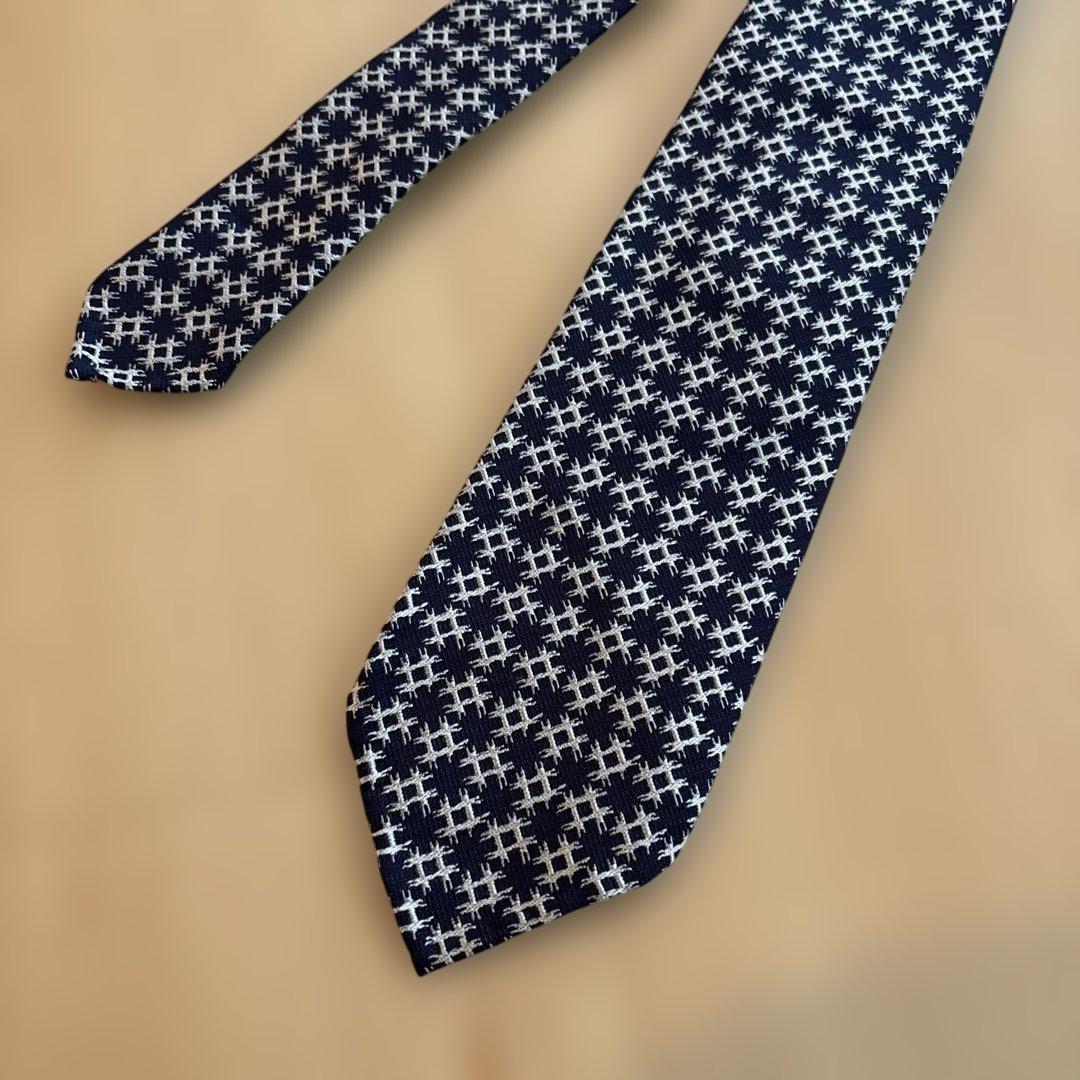 セブンフォールド×ブライスランズ◆ネ クタイ SEVEN FOLD 幾何学模様