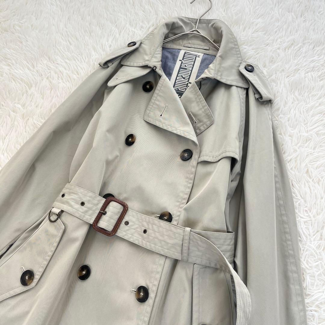 美品✨ リンペルメアビレ トレンチコート ベルト付 ダブル マキシ丈 菊池京子