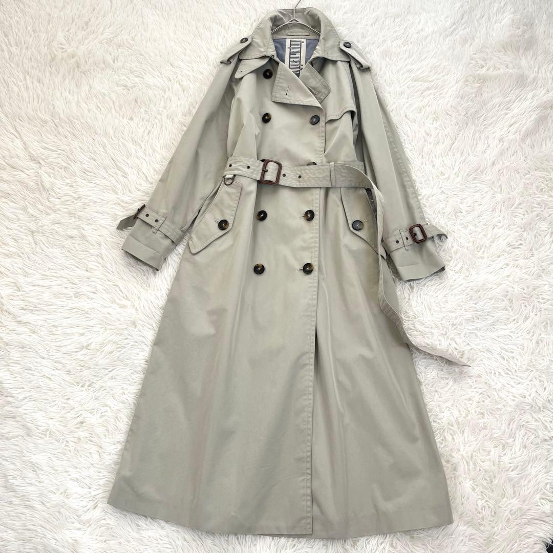 美品✨ リンペルメアビレ トレンチコート ベルト付 ダブル マキシ丈 菊池京子