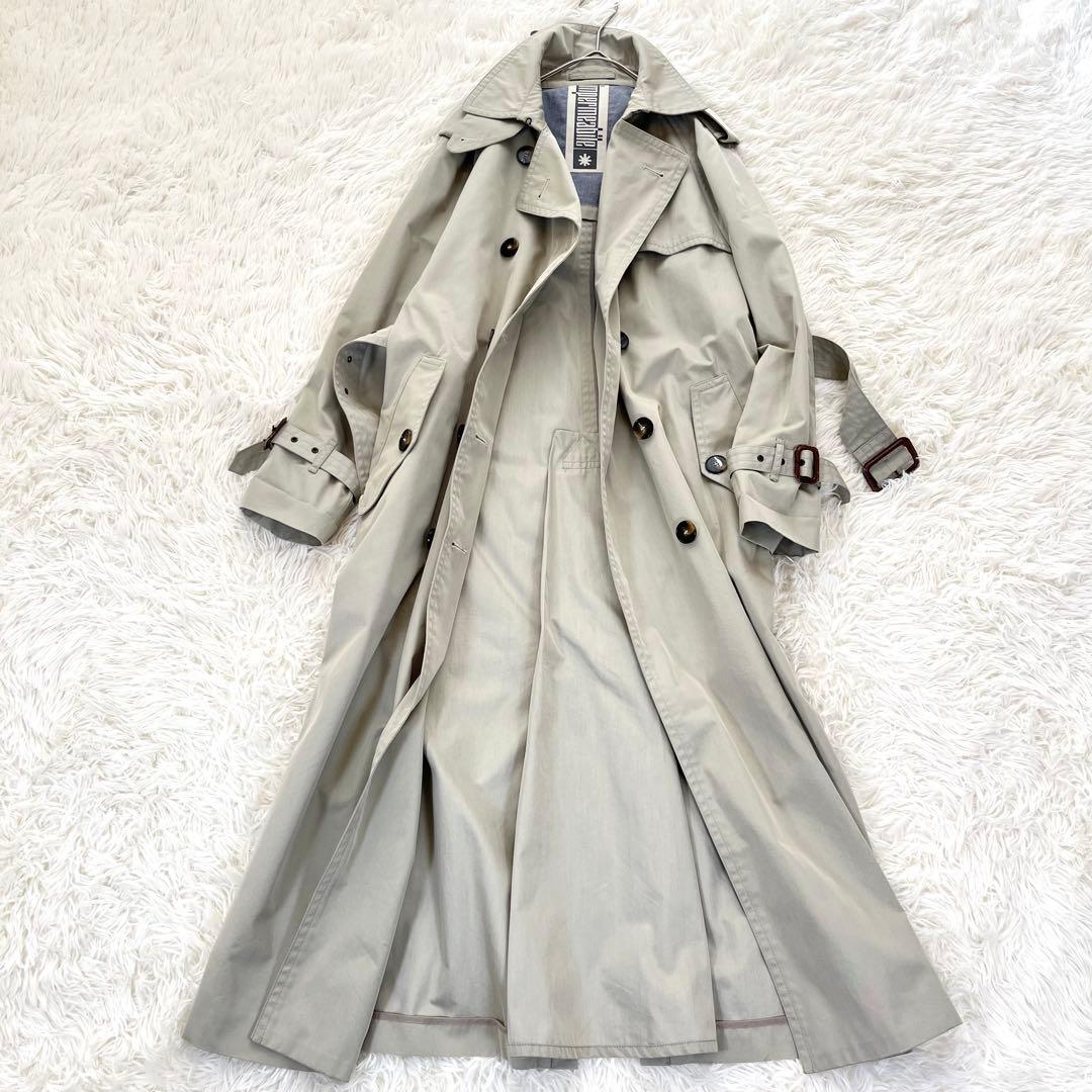 美品✨ リンペルメアビレ トレンチコート ベルト付 ダブル マキシ丈 菊池京子