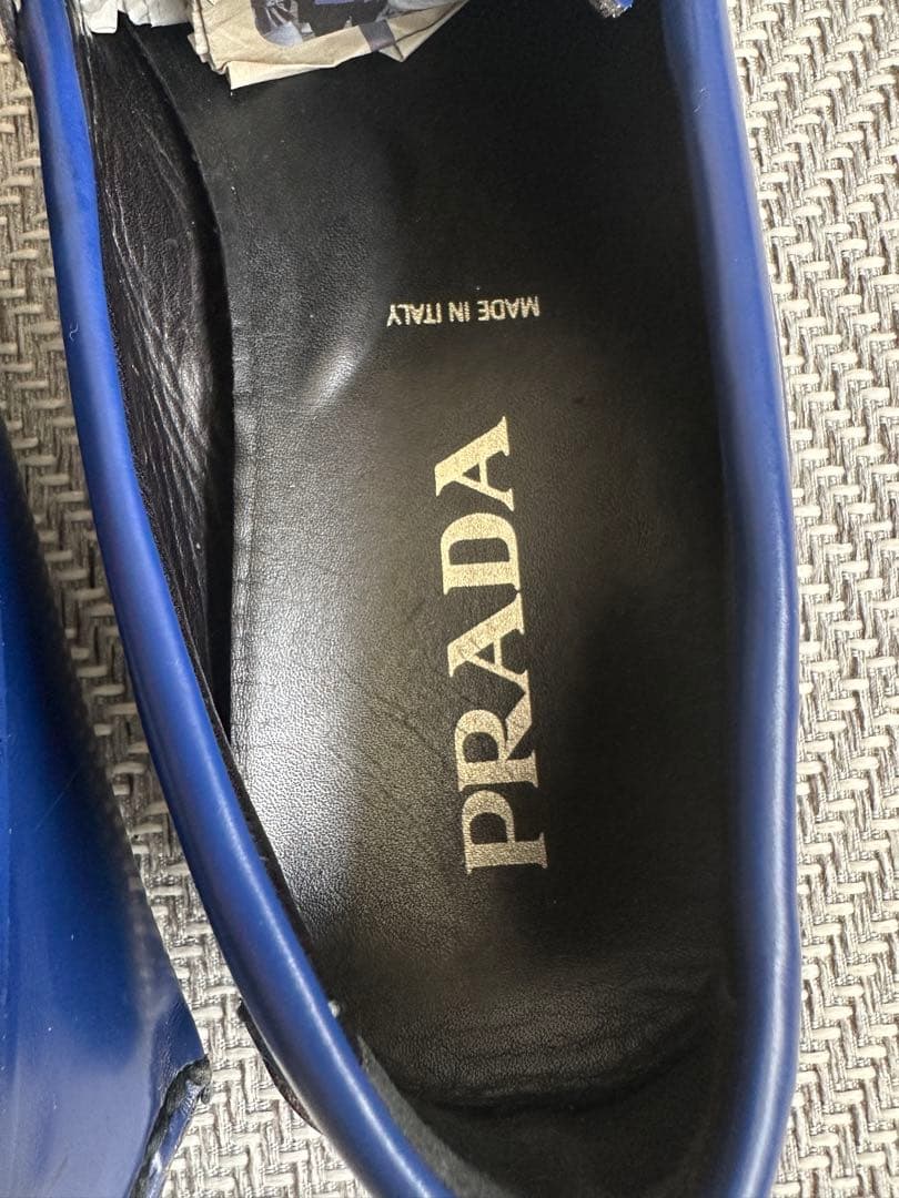 値下げ　PRADA ネイビー モカシン　ドライビングシューズ