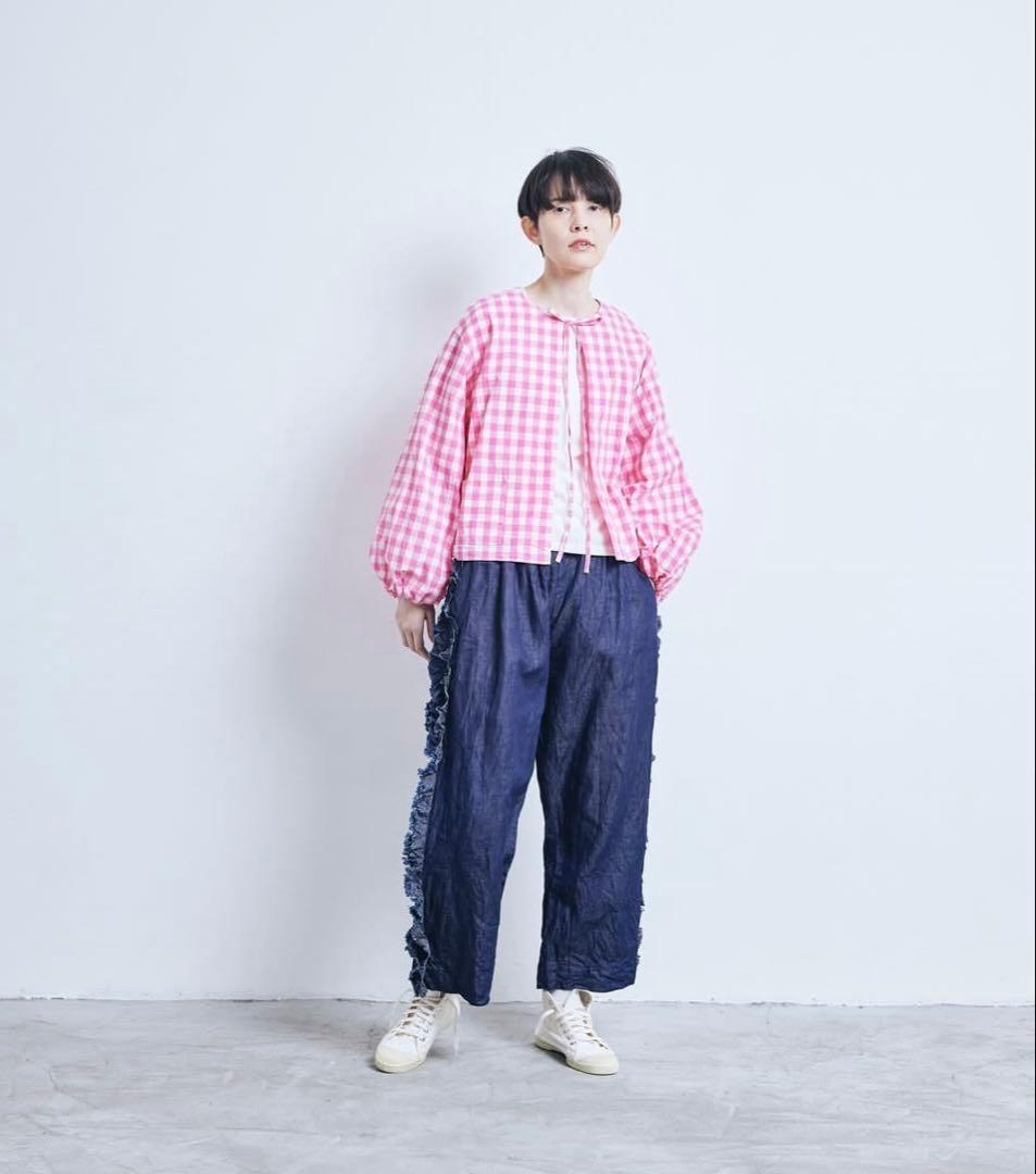 Gauze# インディゴ ビビアンパンツ