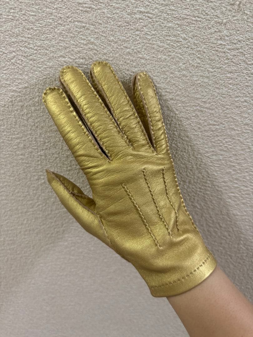 d*7様 【売切価格】シャネル/手袋/レザーグローブ/ゴールド/ココマーク/7