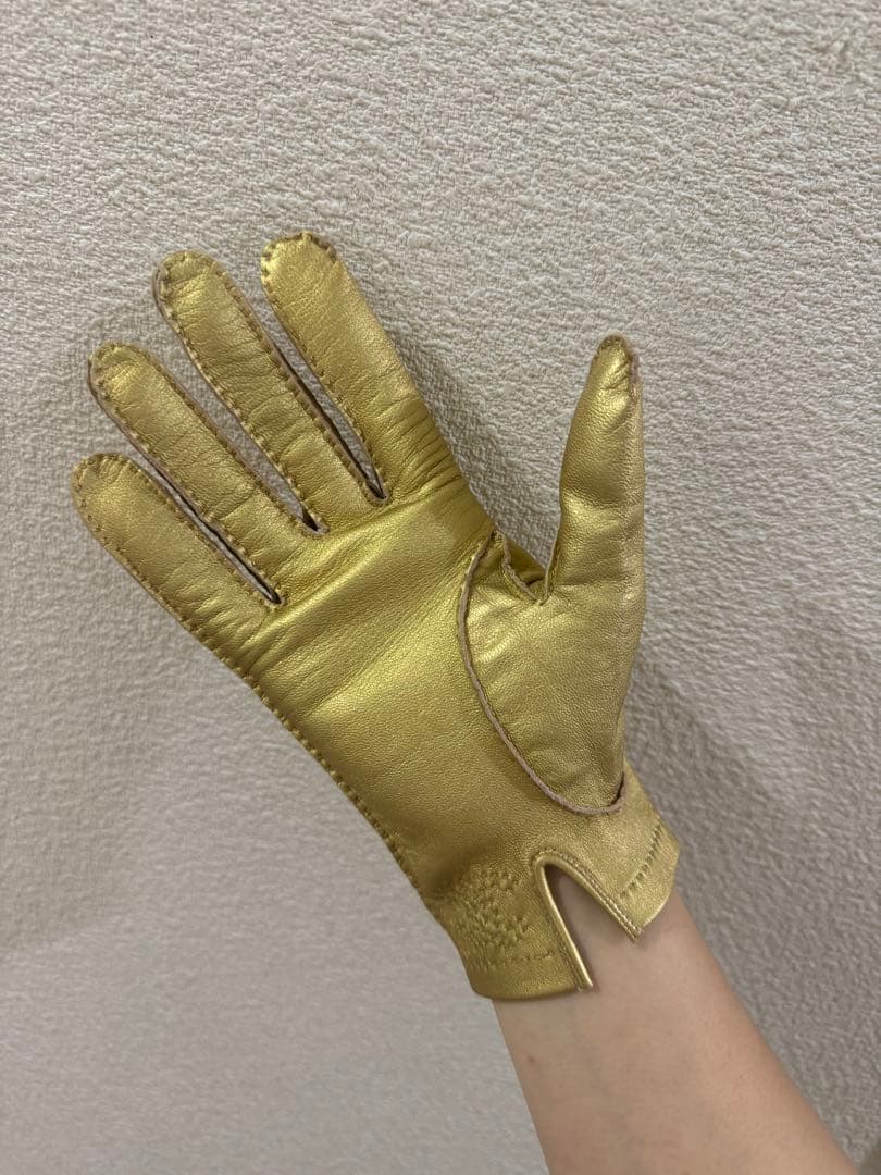 d*7様 【売切価格】シャネル/手袋/レザーグローブ/ゴールド/ココマーク/7