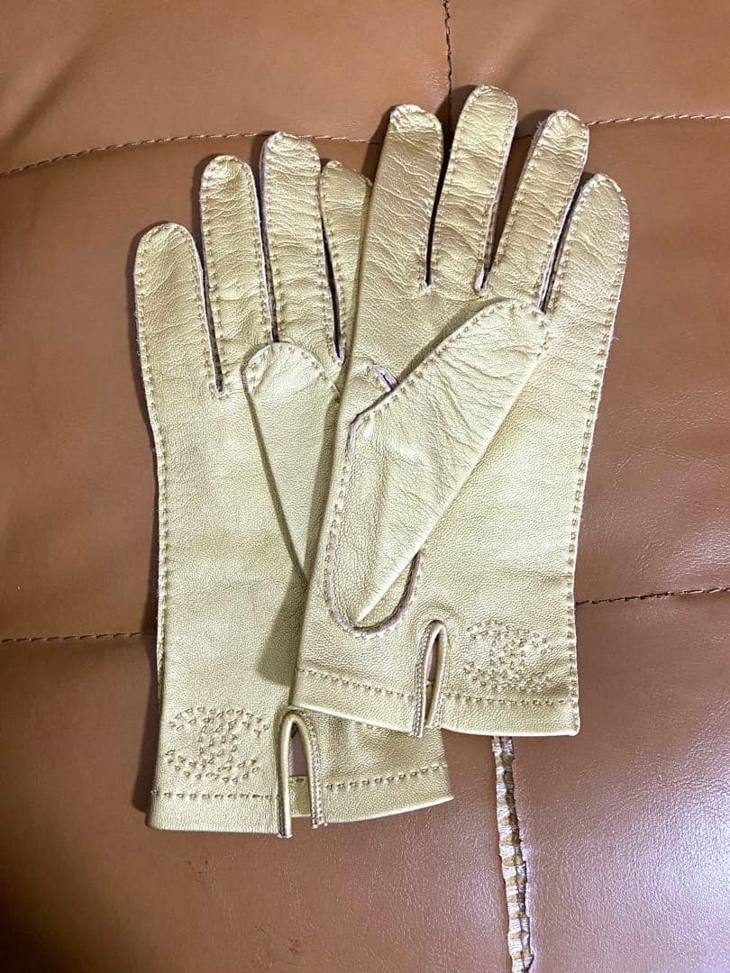 d*7様 【売切価格】シャネル/手袋/レザーグローブ/ゴールド/ココマーク/7
