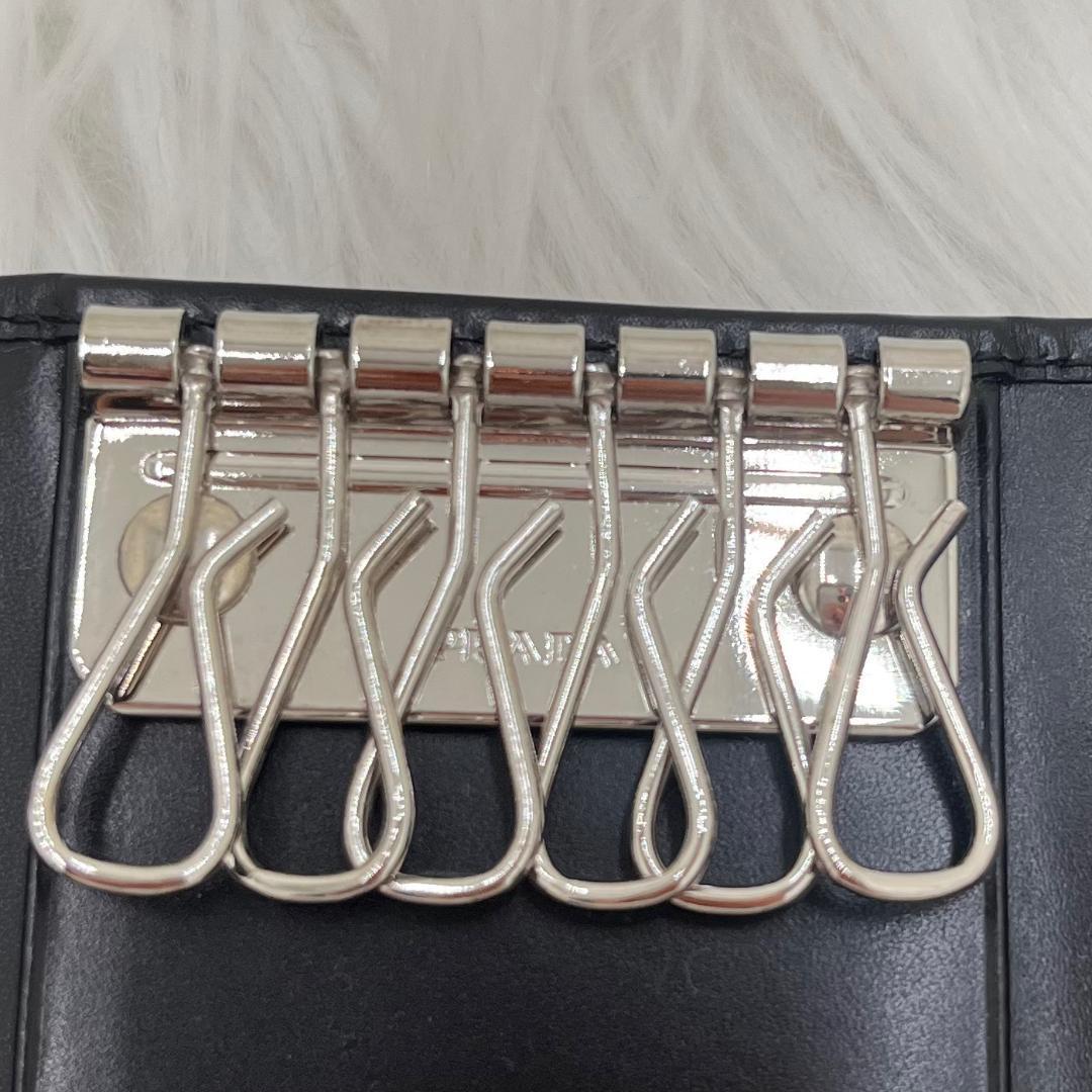 未使用級✨PRADAプラダ サフィアーノ キーケース　ブラック