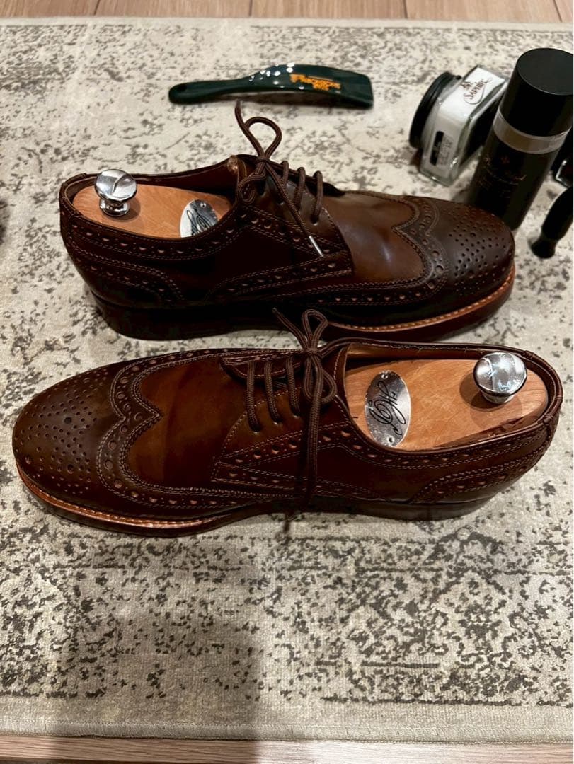 希少ブダペスト製 ハインリッヒディンケラッカーRIOフルブローグC DC7.5