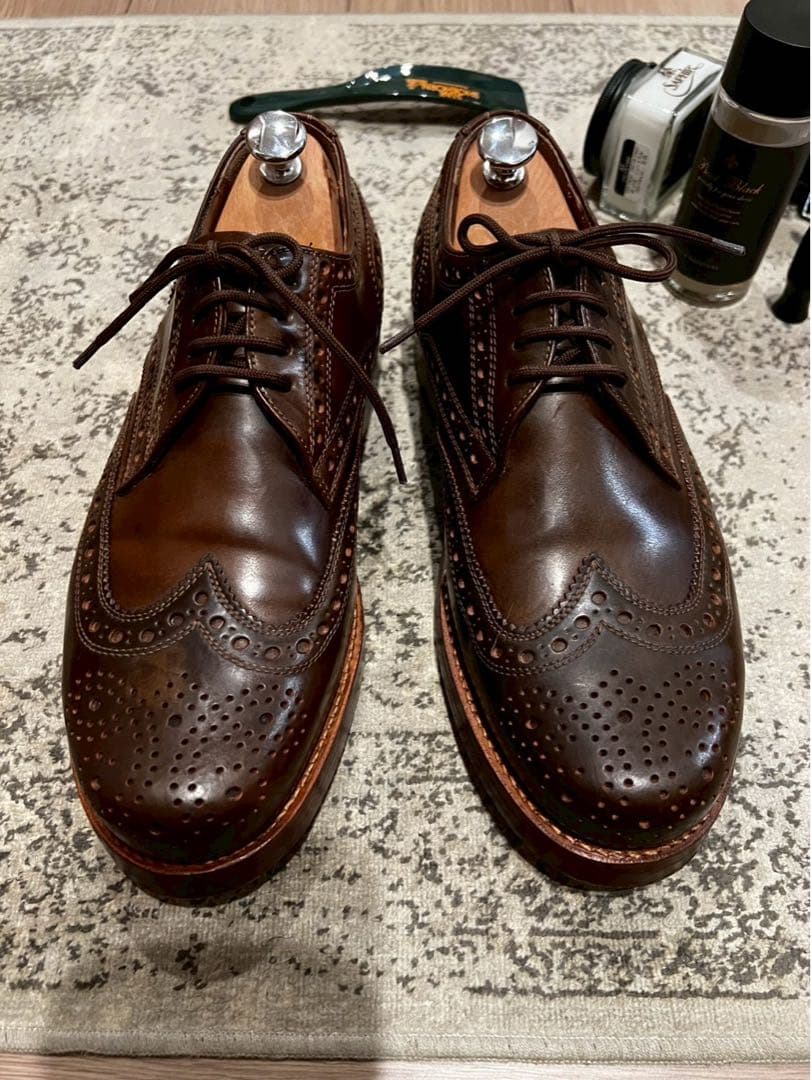 希少ブダペスト製 ハインリッヒディンケラッカーRIOフルブローグC DC7.5