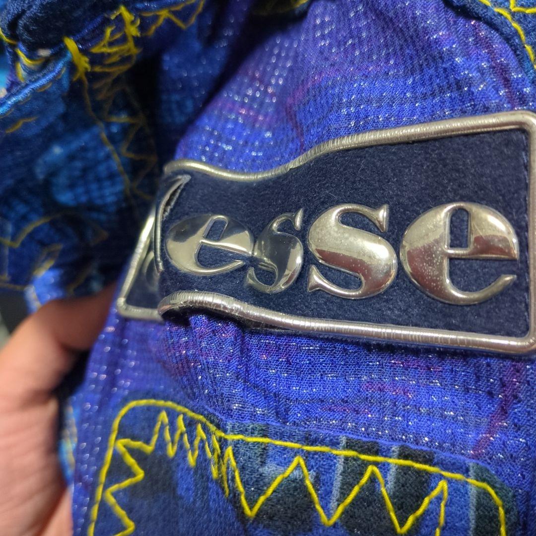 ☆ロゴ傷みありellesse スキーウェア 青紫黄色　☆