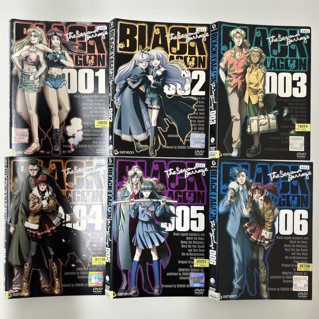 ブラックラグーン　DVD 1期　2期　3期　全17巻　全巻セット　レンタル落ち