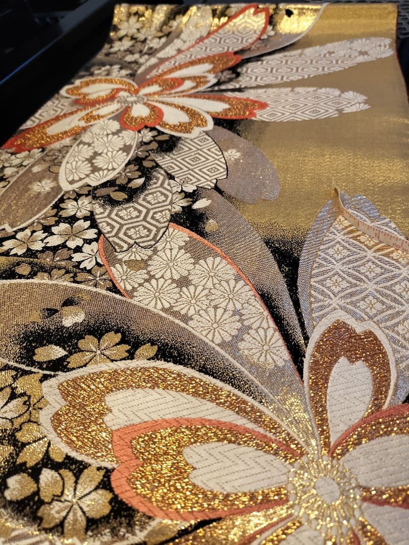 とのちゃんのママA728高級‼️ひな祭り‼️袋帯テーブルランナー2m