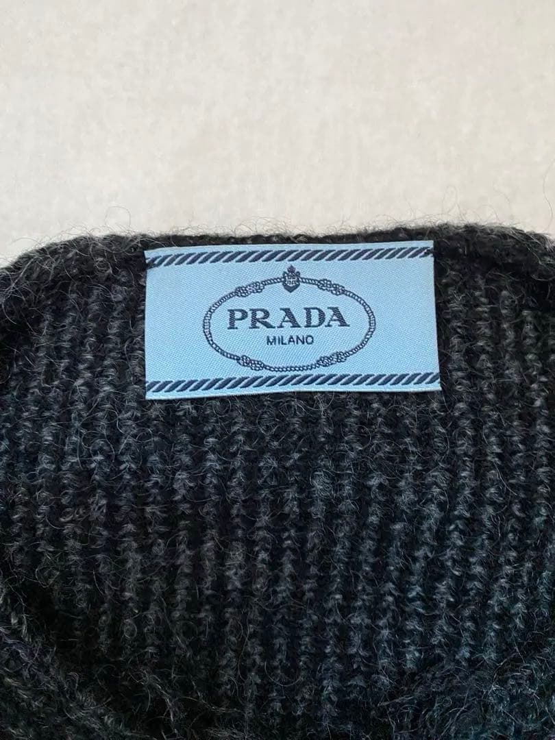 PRADA ノーカラーカーディガン