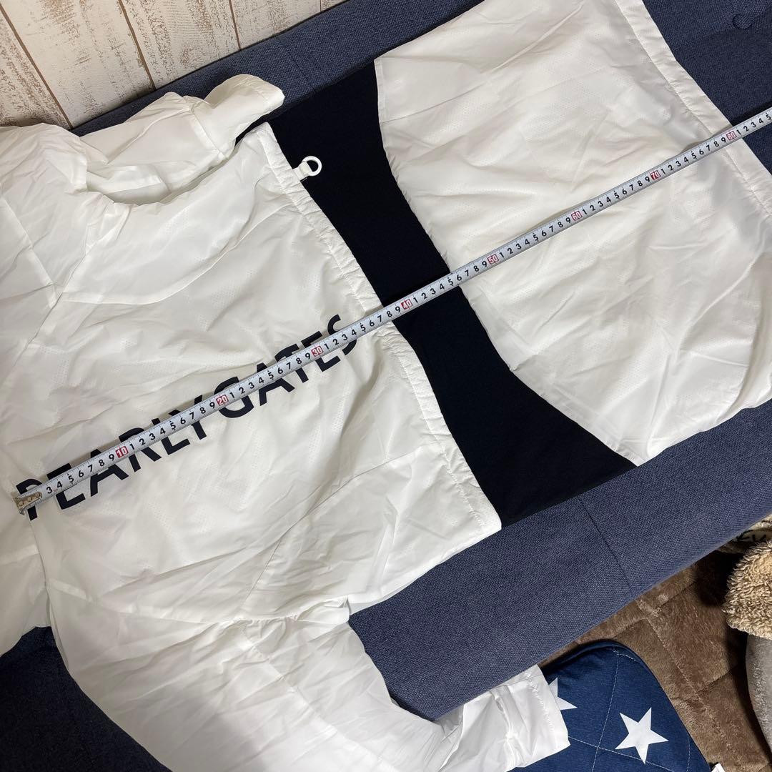 パーリーゲイツ 新品 未使用 2WAY ストレッチタフタ フーディコート 0白