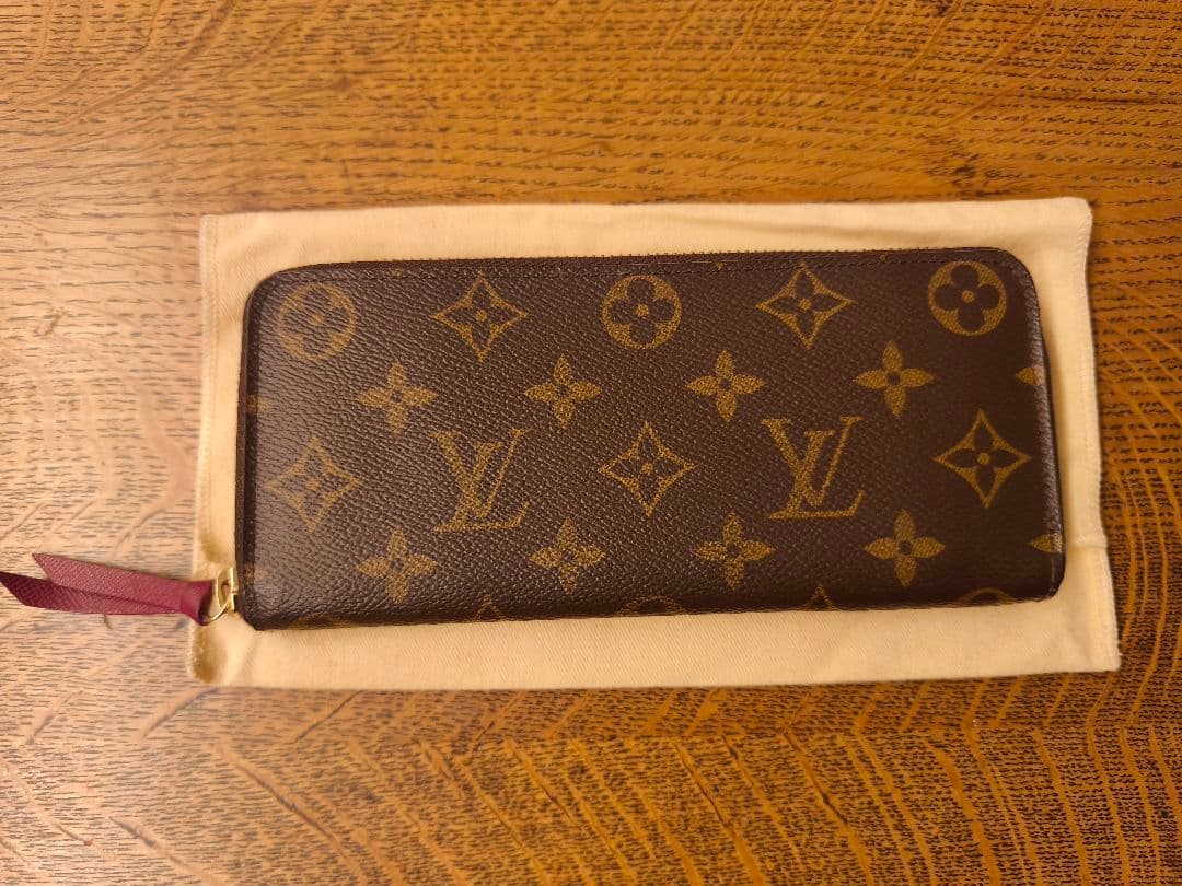 ルイ・ヴィトン モノグラム ポルトフォイユ クレマンス 長財布 保存袋 箱付き