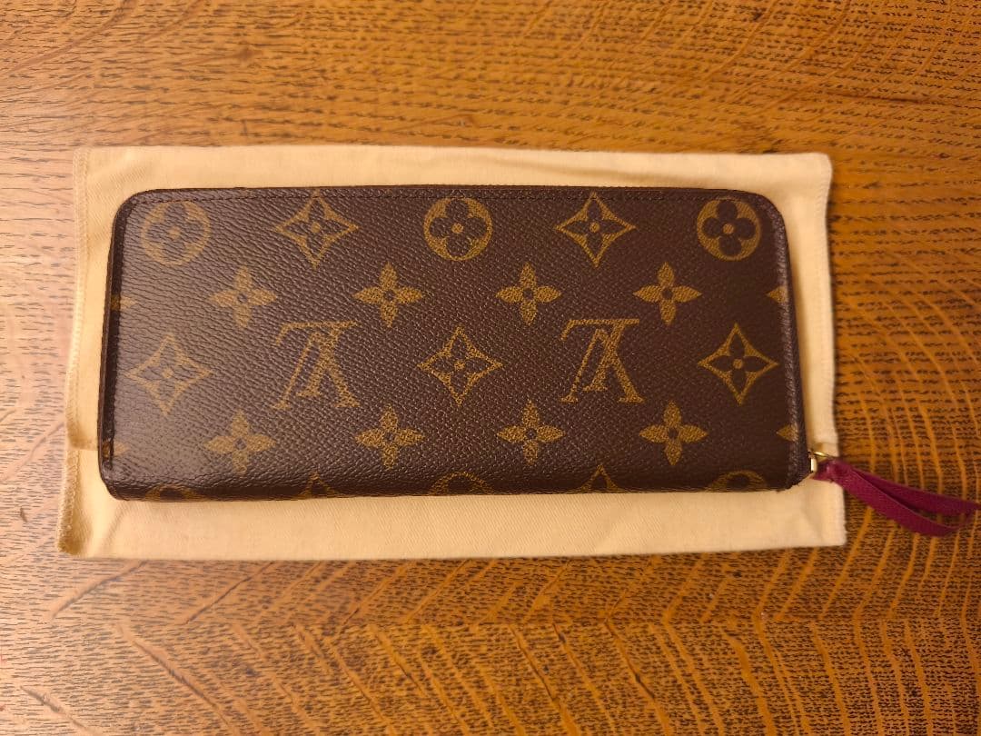 ルイ・ヴィトン モノグラム ポルトフォイユ クレマンス 長財布 保存袋 箱付き