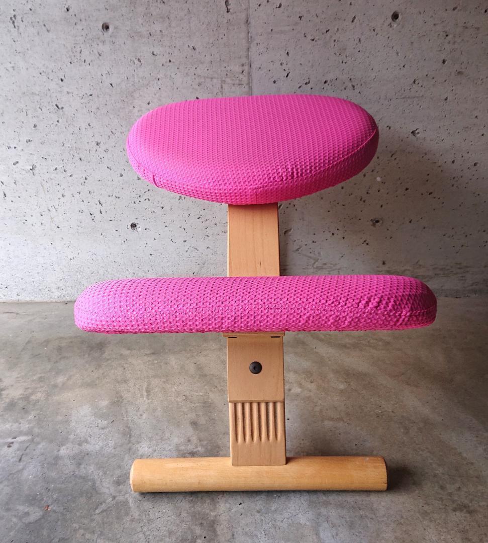 サカモトハウス バランスチェアイージー【良品】 　ピンク　カバー付き