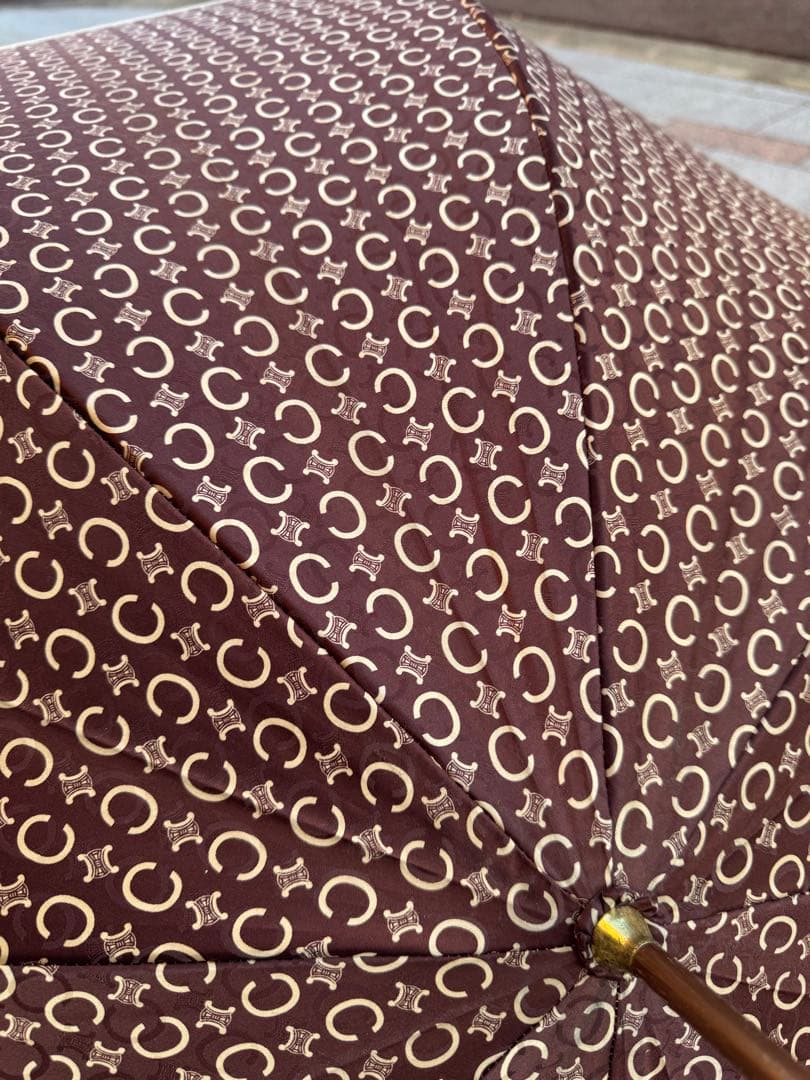 CELINE セリーヌ トリオンフ柄 長傘 91cm