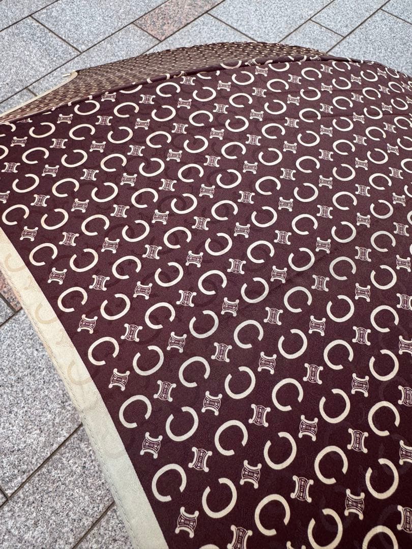 CELINE セリーヌ トリオンフ柄 長傘 91cm