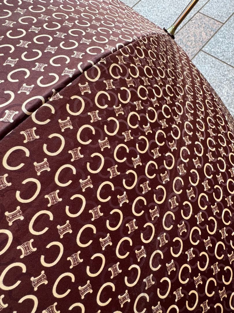 CELINE セリーヌ トリオンフ柄 長傘 91cm