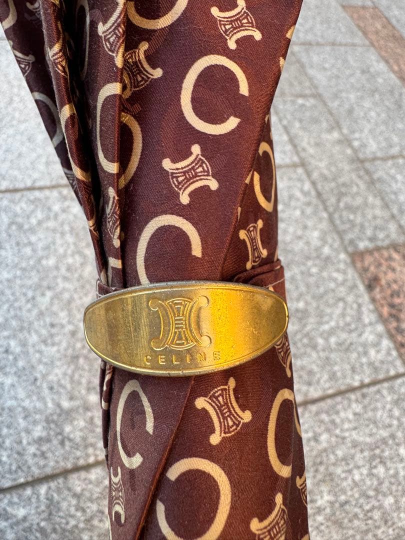 CELINE セリーヌ トリオンフ柄 長傘 91cm