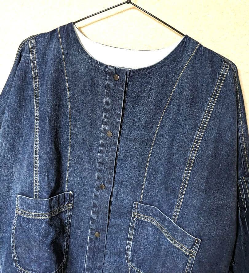 ayane　ダンガリーバックフリルブルゾン　美品　デニムジャケット　現行