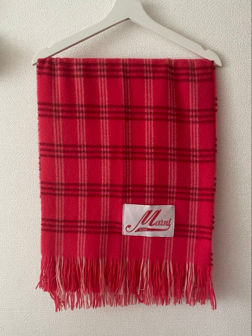【年末年始値下げ中】MARNI マルニ マフラー ウール チェック イタリア製