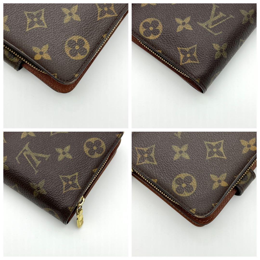 【美品】ヴィトン コンパクトジップ モノグラム 折り財布 M61667