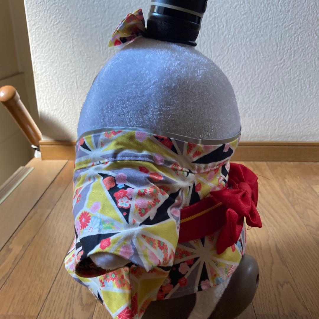 限定1点限り！ラボット　服　lovot 黄色　着物一式　被布　リボン付