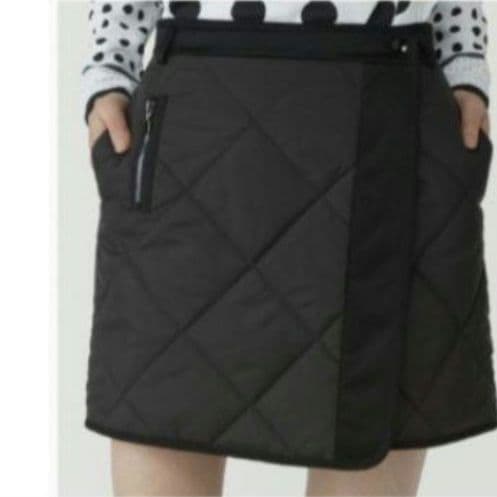 たばくまん　新品　ランバンスポール　中綿スカート38 黒定価38500円