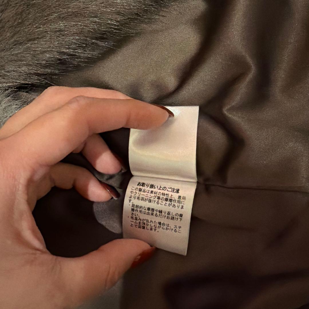 【美品　1度着用のみ】anuans ショートファーベスト　チャコールブラウン