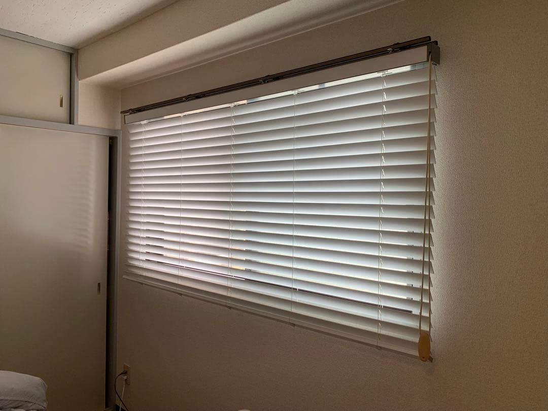 【限定値下げ中】ウッドブラインド　187×100　Re:　ホワイト