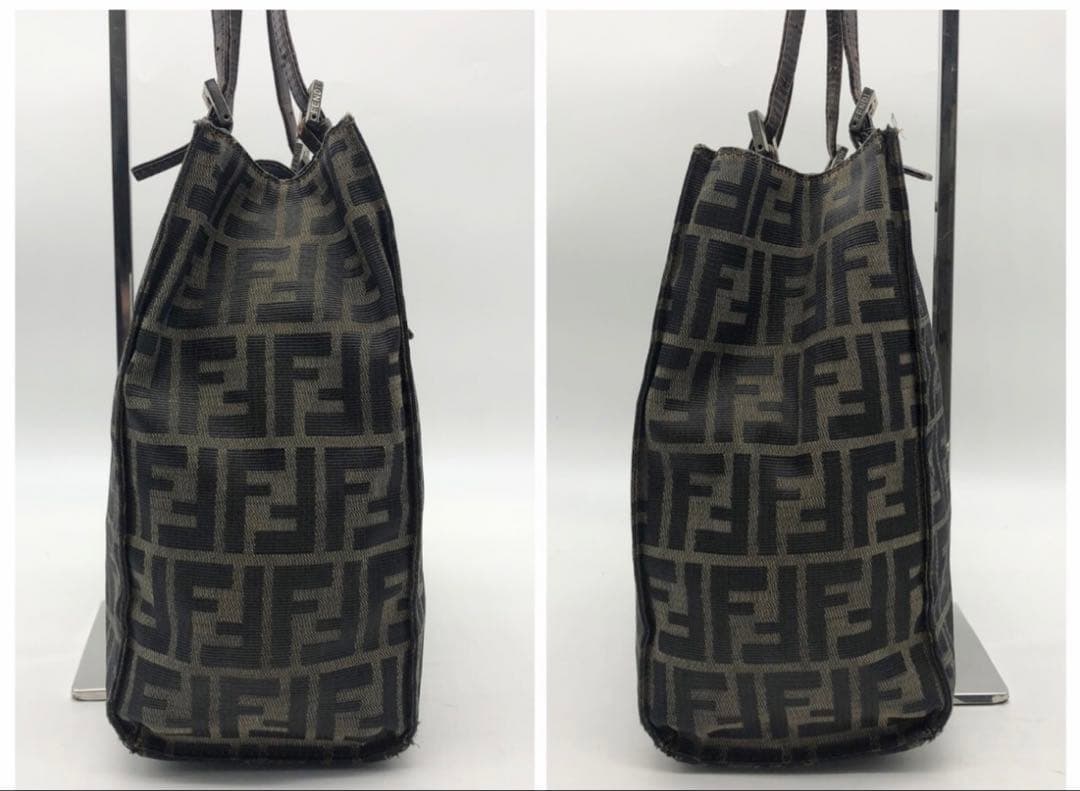 フェンディ　トートバッグ　ズッカ　FF金具